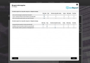 Screenshot af survey