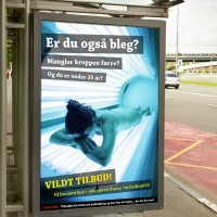 Reklame i busstop
